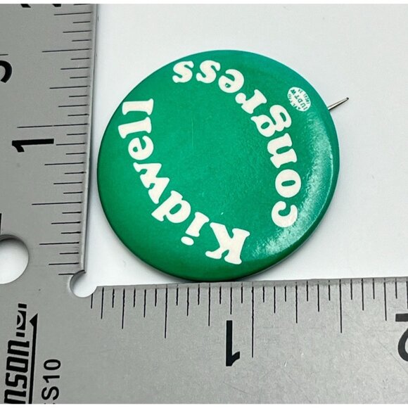 Kidwell for Congress Vintage Campaign Button Political Pinback Indiana Pin - Picture 3 of 5